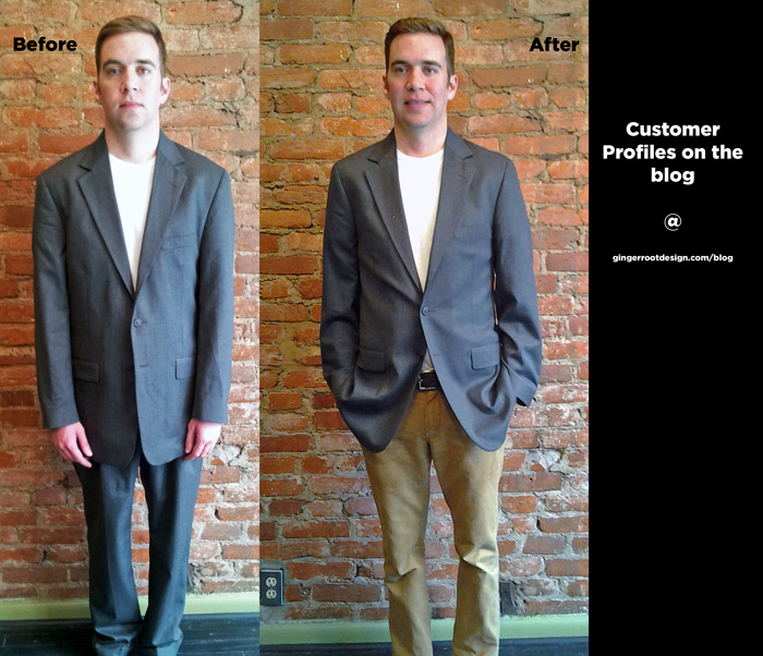 Customer Profile: Nick's Vintage Borrelli Blazer Revamp